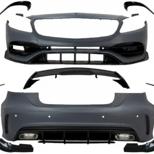 Pachet exterior complet Mercedes A-Class W176 2012-2018 A45 Design cu eleron Doar azi