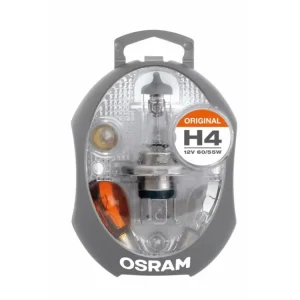 Promoție Trusă becuri auto OSRAM H4 12V, 6 piese și siguranțe de rezervă