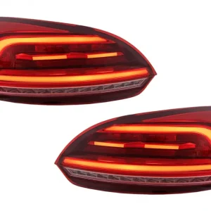 Stopuri LED roșii cu semnal dinamic pentru VW Scirocco Mk3 Hatchback Chilipir