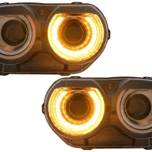 Faruri LED RGB negre pentru Dodge Challenger 2015-2024, set stanga-dreapta Discount