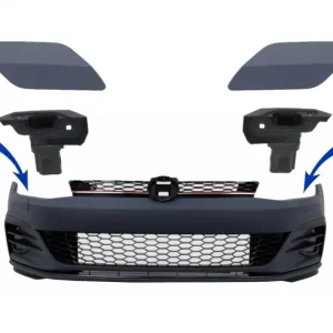 Capace spalatoare faruri pentru VW Golf 7.5 2017-2020, bara fata GTI Design Super ofertă
