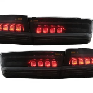 Stopuri LED BMW Seria 3 G20 Sedan 2018-2022, aspect laser, negre Cel mai vândut