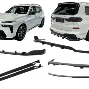 Premium Pachet exterior aero BMW X7 G07 LCI M-Tech 2023+ Black Knight negru lucios