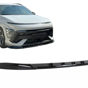 Ultima șansă Prelungire bara fata Hyundai Kona N-Line Mk2 2023- negru lucios ABS