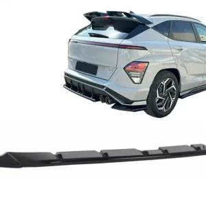 Preț redus Prelungire bara spate Hyundai Kona N-Line Mk2 2023-2027, negru lucios