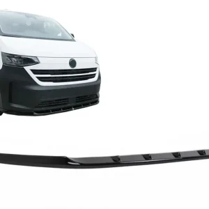 Nu rata Prelungire bara fata VW Transporter T7 2024+ extensie add-on negru lucios