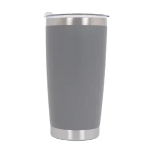Cană termoizolantă din oțel inoxidabil SS304 cu capac, 590 ml, gri Premium