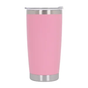 Cană termoizolantă din oțel inoxidabil SS304, cu capac, 590 ml, roz Livrare gratuită