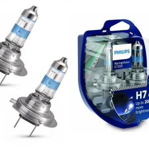Set becuri halogen auto Philips H7 12V 55W PX26d RacingVision GT200 Ultima șansă