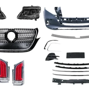 Reducere Kit exterior complet Mercedes Vito 2020-2024 cu bara fata, faruri LED si stopuri