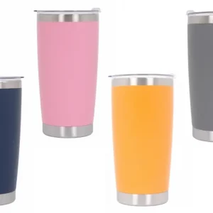 Set 4 căni termoizolante din oțel inoxidabil SS304, 590 ml, cu capac Bestseller