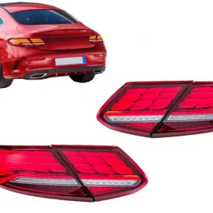 Preferatul clienților Stopuri LED Mercedes C-Class C205 A205 Coupe Cabrio 2016-2023 semnal dinamic