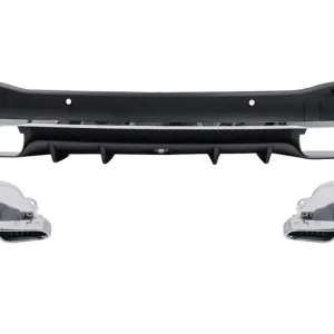 Transport gratuit Difuzor bara spate cu ornamente crom Mercedes GLE W167 SUV GLE 63