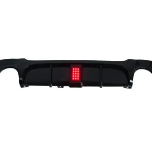 Cumpărături sigure Difuzor bara spate cu LED pentru BMW Seria 3 E90 E91 2004-2012, negru lucios