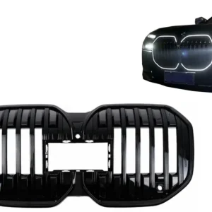 Grilă centrală cu LED pentru BMW Seria 7 G70 (2022-) Negru Lucios Super ofertă