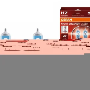 Becuri auto halogen Osram Night Breaker Laser H7 12V 55W, set 2 Ieftin