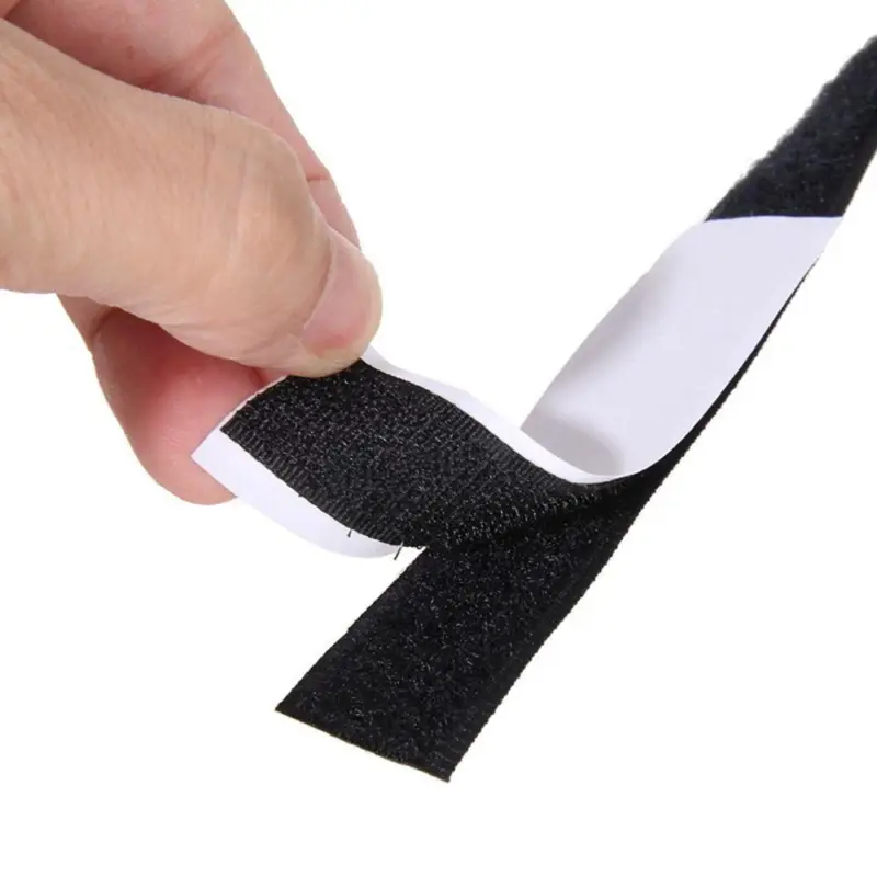 Preferatul clienților Set 10 buc. banda Velcro autoadeziva, dimensiuni 30mm latime x 10cm lungime, culoare neagra FAVLine Selection