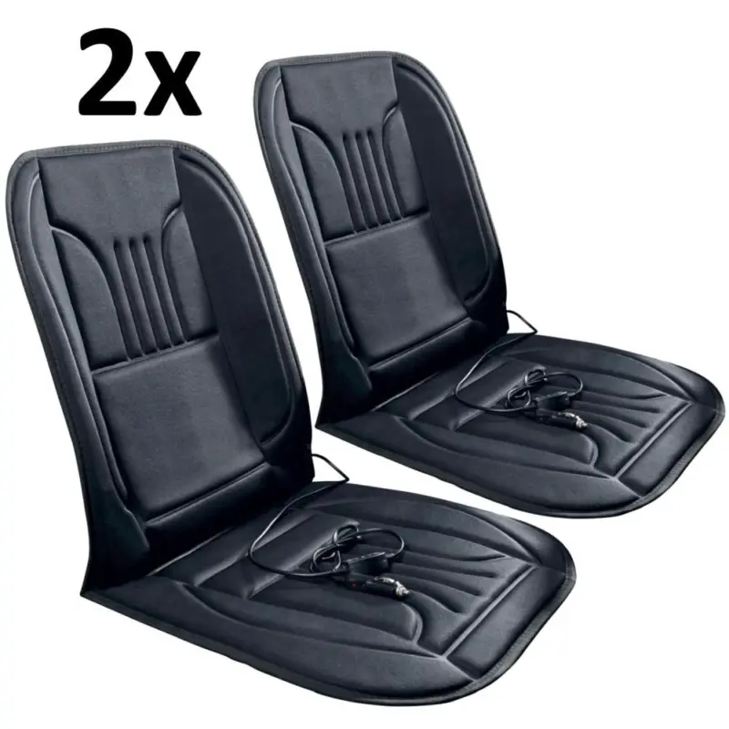 Comandă acum Set 2x Huse Scaune Auto cu Incalzire, 12V, Reglabila pe 2 Trepte, Telecomanda, Putere 45W
