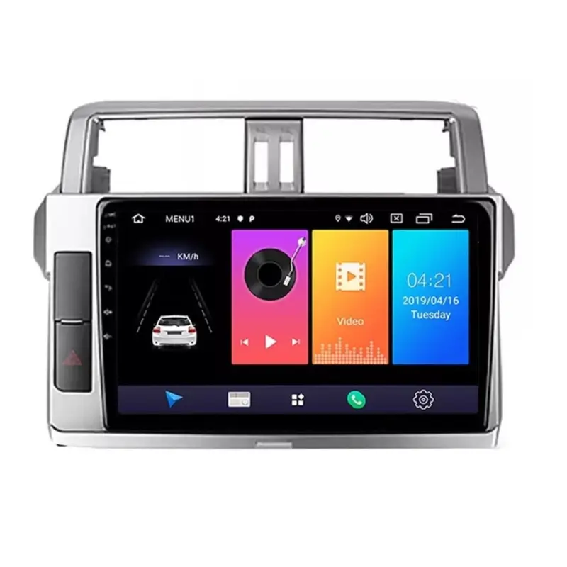 Ofertă de sezon Navigatie Auto Multimedia cu GPS Toyota Prado 150 Land Cruiser (2014 - 2017), Android, Display 9 inch, 2GB RAM +32 GB ROM, Internet, 4G, Aplicatii, Waze, Wi-Fi, USB, Bluetooth, Mirrorlink