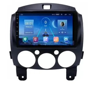 Navigatie Auto Multimedia cu GPS Mazda 2 (2007 - 2014) 4 GB RAM si 64GB ROM, Slot Sim 4G pentru Internet, Carplay, Android, Aplicatii, USB, Wi-Fi, Bluetooth Livrare gratuită