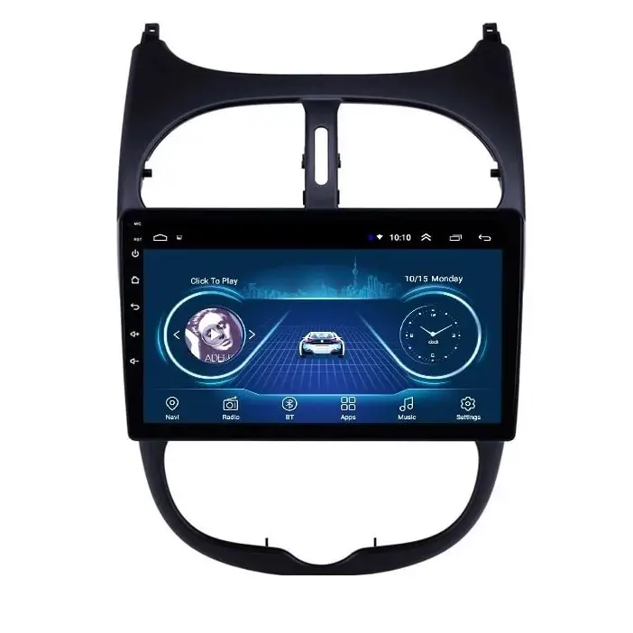 Navigatie Auto Multimedia cu GPS Peugeot 206, 4 GB RAM + 64 GB ROM, Slot Sim 4G pentru Internet, Carplay, Android, Aplicatii, USB, Wi-Fi, Bluetooth Preț promoțional