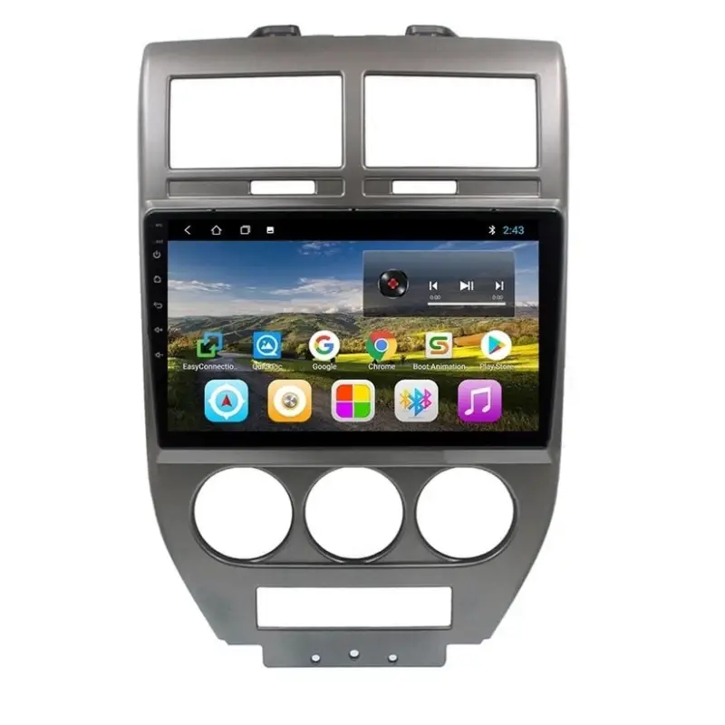 Navigatie Auto Multimedia cu GPS Jeep Compass (2006 - 2010), Android, Display 9 inch, 2GB RAM +32 GB ROM, Internet, 4G, Aplicatii, Waze, Wi-Fi, USB, Bluetooth, Mirrorlink Nu rata
