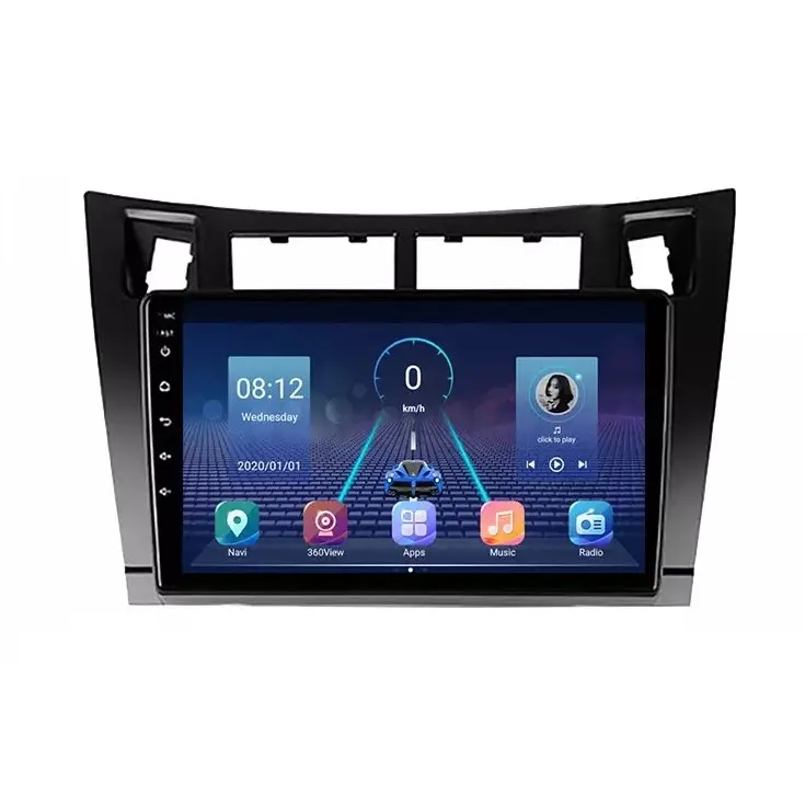 Retur ușor Navigatie Auto Multimedia cu GPS Toyota Yaris (2005 - 2012), 4 GB RAM + 64 GB ROM, Slot Sim 4G pentru Internet, Carplay, Android, Aplicatii, USB, Wi-Fi, Bluetooth