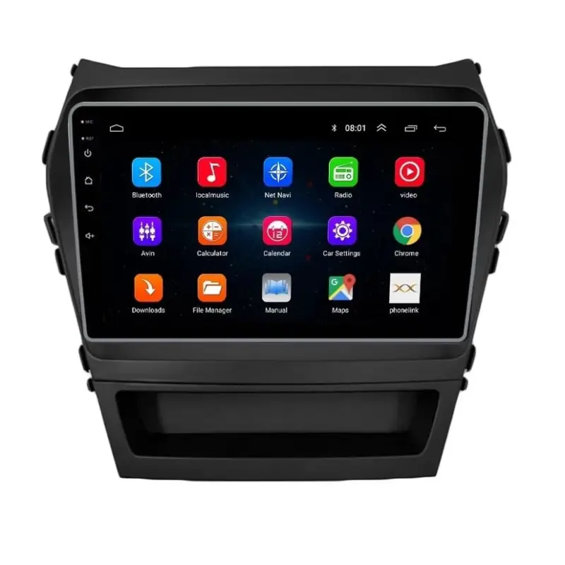 Navigatie Auto Multimedia cu GPS Hyundai Santa Fe ix 45 (2012 - 2017), Android, Display 9 inch, 2GB RAM +32 GB ROM, Internet, 4G, Aplicatii, Waze, Wi-Fi, USB, Bluetooth, Mirrorlink Lichidare de stoc