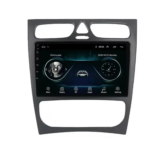 Navigatie Auto Multimedia cu GPS Mercedes C Class W203 CLK W209 (2000 - 2005), Android, Display 9 inch, 2GB RAM +32 GB ROM, Internet, 4G, Aplicatii, Waze, Wi-Fi, USB, Bluetooth, Mirrorlink Ofertă