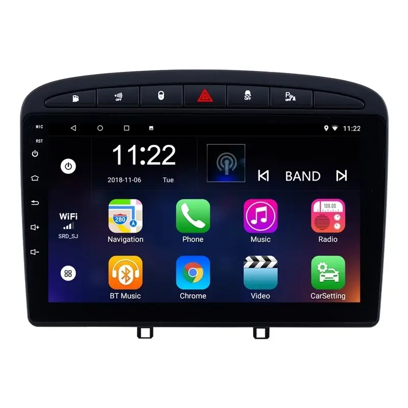 Navigatie Auto Multimedia cu GPS Peugeot 308 408 (2008 - 2020), Android, Display 9 inch, 2GB RAM +32 GB ROM, Internet, 4G, Aplicatii, Waze, Wi-Fi, USB, Bluetooth, Mirrorlink Livrare gratuită