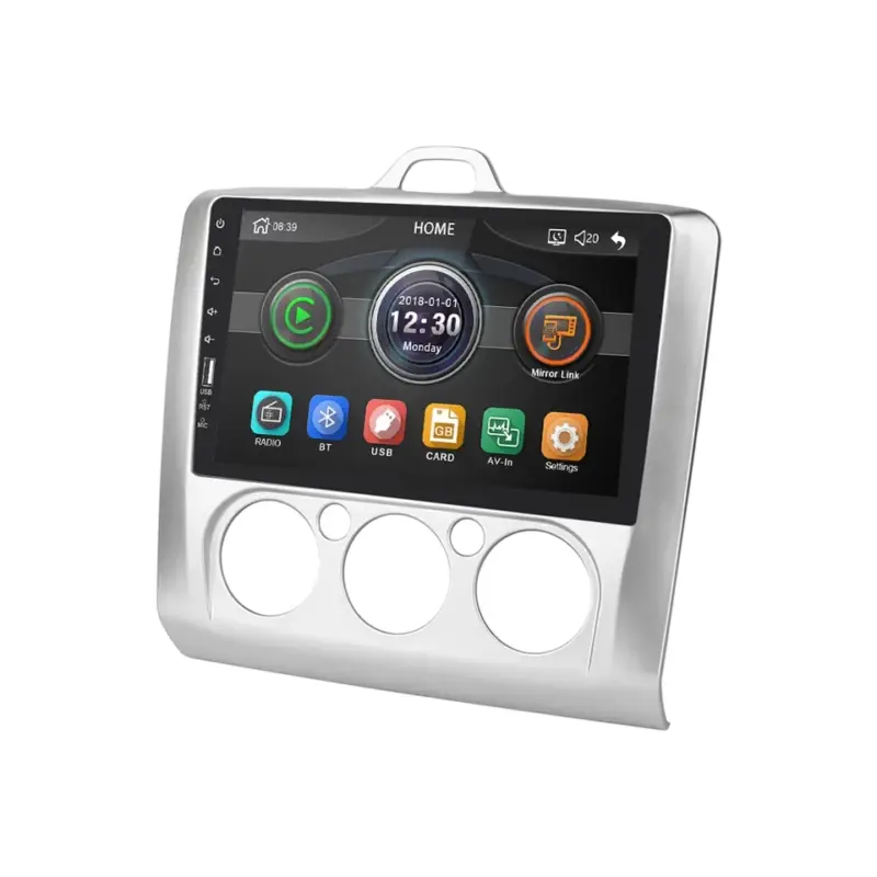 Ieftin Navigatie Auto Multimedia cu GPS Ford Focus (2004 - 2011), Android, Clima Manuala, Display 9 inch, 2GB RAM +32 GB ROM, Internet, 4G, Aplicatii, Waze, Wi-Fi, USB, Bluetooth, Mirrorlink