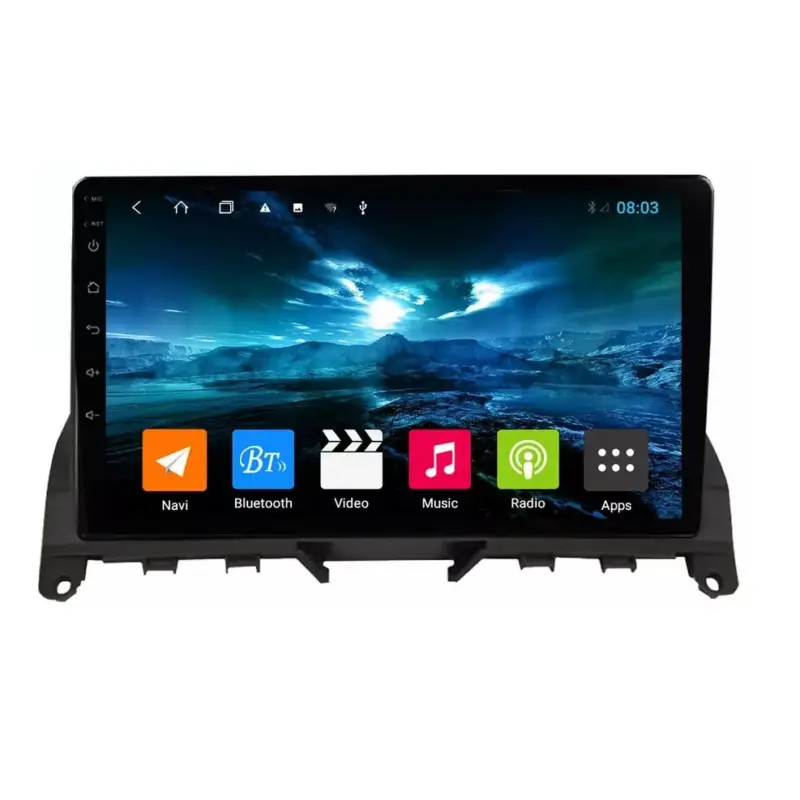 Navigatie Auto Multimedia cu GPS Mercedes C Class W204 (2006 - 2012), Android, Display 9 inch, 2GB RAM +32 GB ROM, Internet, 4G, Aplicatii, Waze, Wi-Fi, USB, Bluetooth, Mirrorlink Livrare gratuită