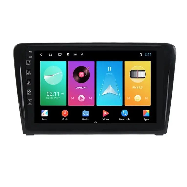 Calitate înaltă Navigatie Auto Multimedia cu GPS Skoda Rapid (2013 - 2018), Android, Display 9 inch, 2GB RAM +32 GB ROM, Internet, 4G, Aplicatii, Waze, Wi-Fi, USB, Bluetooth, Mirrorlink