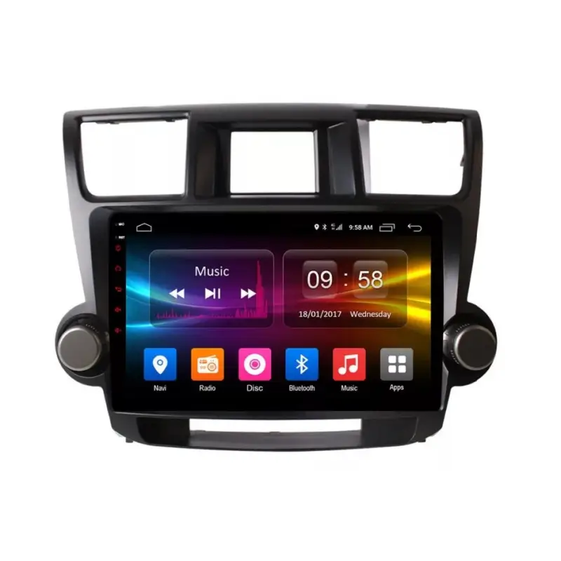 Ultima șansă Navigatie Auto Multimedia cu GPS Android Toyota Highlander (2009 - 2014), Display 10 inch, 2GB RAM + 32 GB ROM, Internet, 4G, Aplicatii, Waze, Wi-Fi, USB, Bluetooth, Mirrorlink