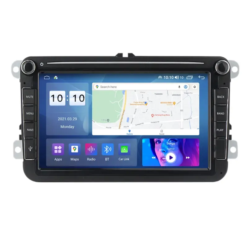 Navigatie Auto Multimedia cu GPS Android VW Golf 5 6 Passat B6 B7 CC Tiguan Touran Jetta Eos Polo Sharan Amarok Caddy, 2GB RAM + 32 GB ROM, Internet, 4G, Aplicatii, Waze, Wi-Fi, USB, Bluetooth, Mirrorlink Comandă acum
