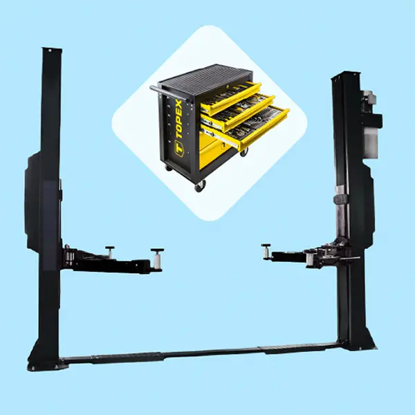 Elevator 2 coloane electrohidraulic 4 T asimetric UTD-P19 HardWork ToolsRange Reducere de preț