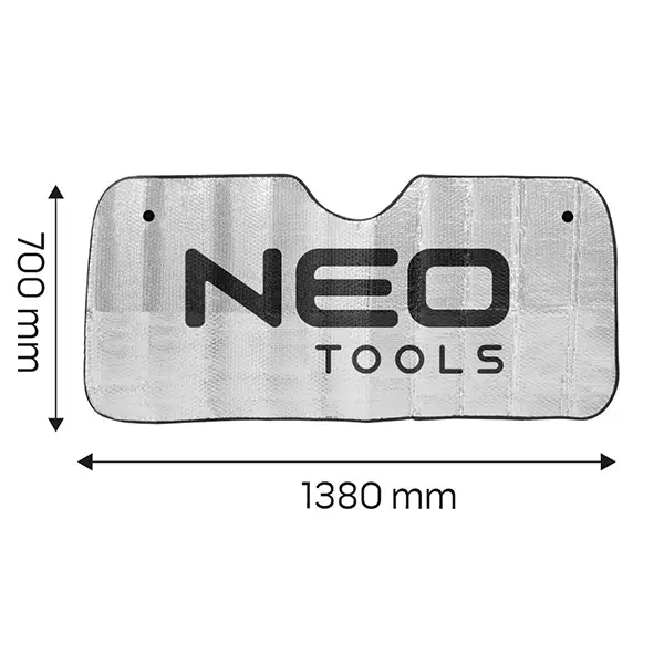 Protectie dubla pentru parbriz/parasolar 1380x700 mm NEO TOOLS 10-471 HardWork ToolsRange Disponibil imediat
