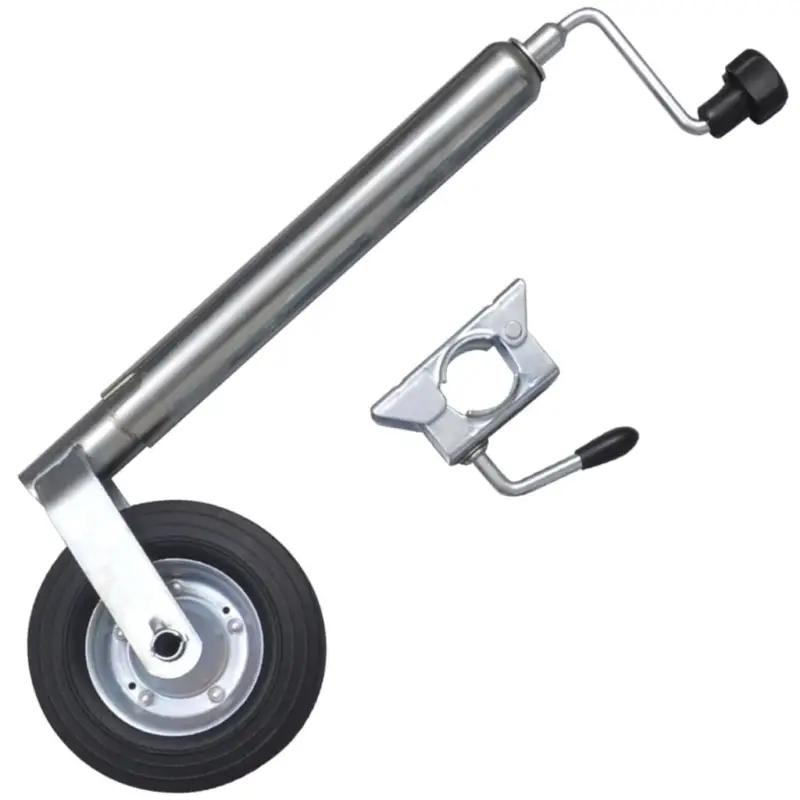 Retur ușor Roată jockey de 48 mm cu 1 clemă de comutare GartenMobel Dekor