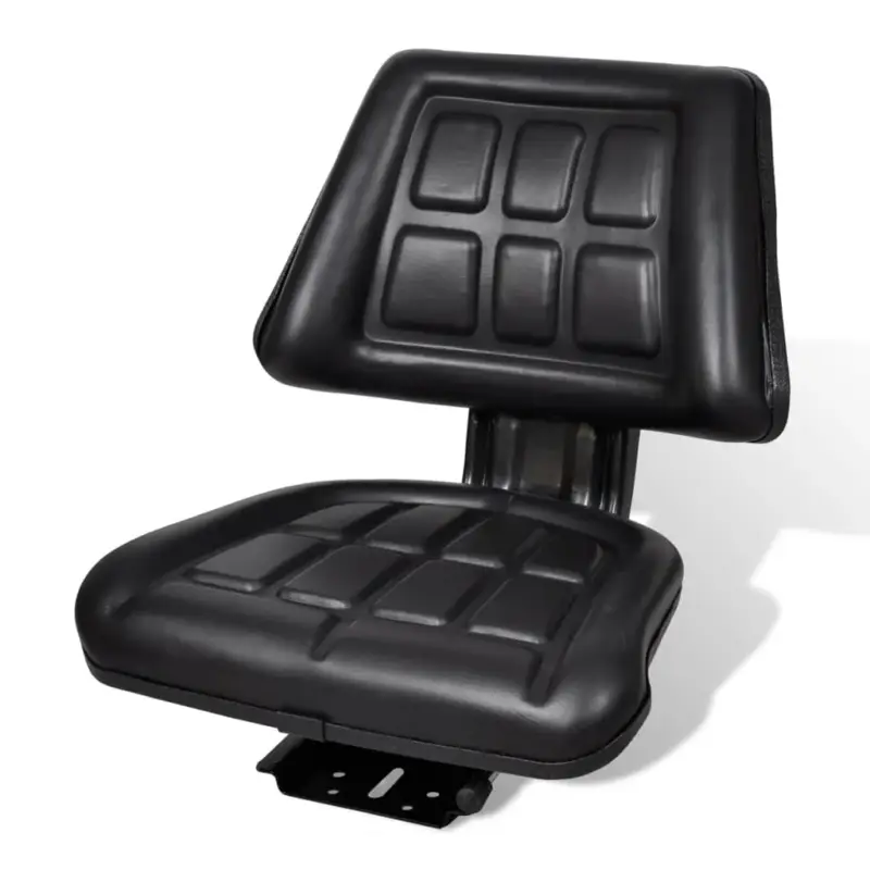Scaun de tractor cu spătar, negru GartenMobel Dekor Noutate