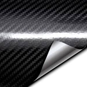 Rola folie colantare auto Carbon 5D Lacuit Negru, dimensiune 18m x 1,52m FAVLine Selection Livrare rapidă