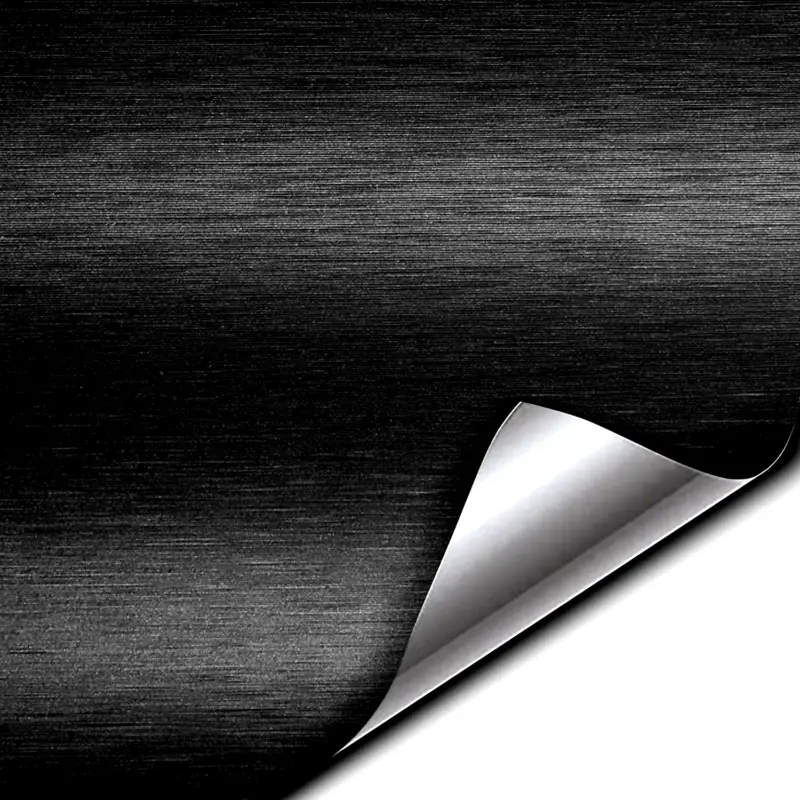 Comandă acum Rola folie colantare auto Aluminiu Polisat Negru, dimensiune 30m x 1,52m FAVLine Selection