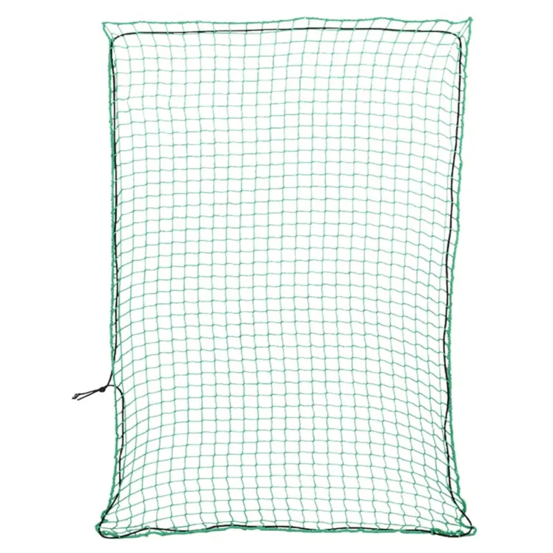 Plasa pentru Remorca 400x300cm cu Funie Elastica pentru Fixarea Marfii, PP Verde Premium