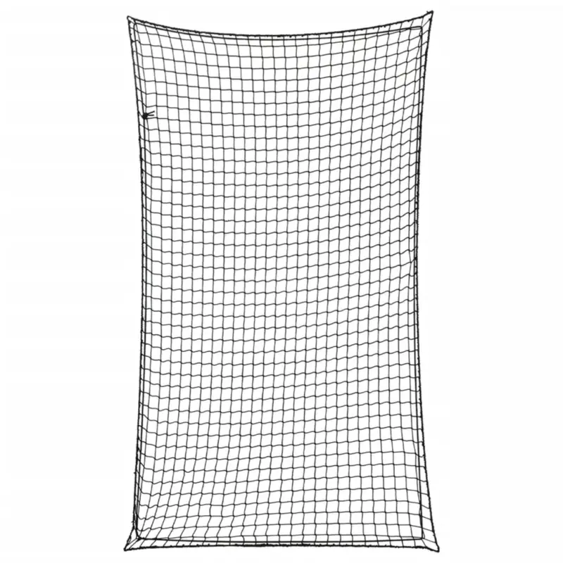 Preț mic Plasă de remorcă cu funie elastică, negru, 6x3,5 m, PP GartenMobel Dekor