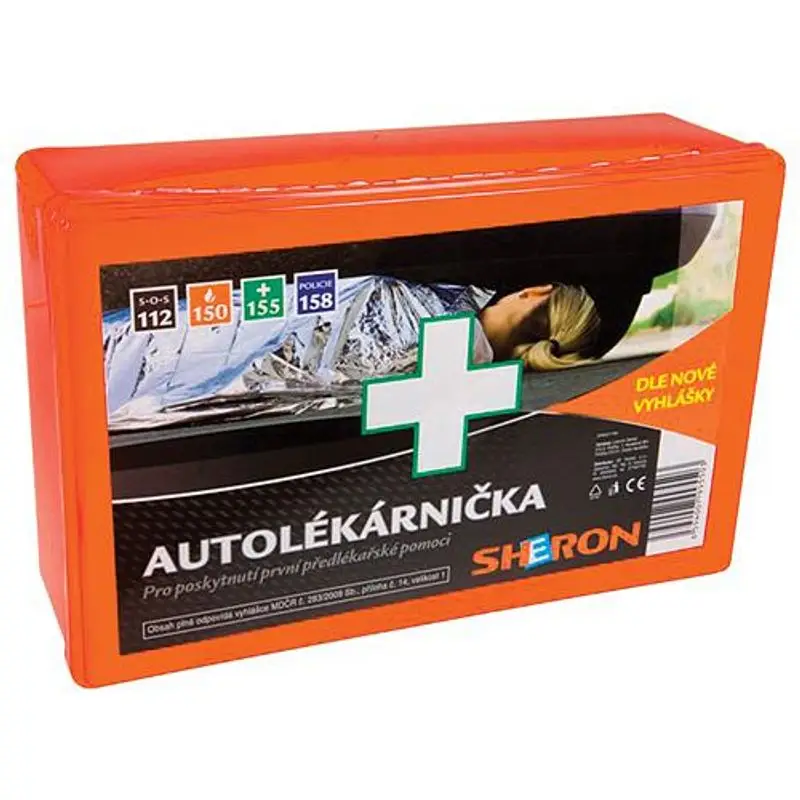 Cumpărături sigure Trusă medicală auto Sheron în cutie din plastic, set SK pentru mașină