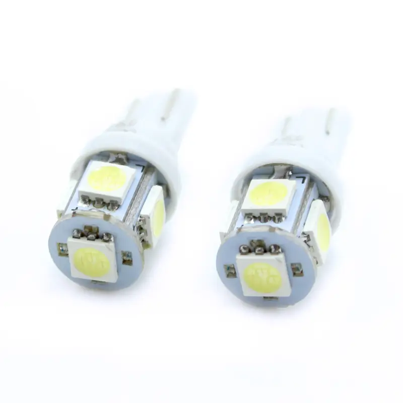Calitate înaltă Set 2 becuri LED T10 pentru interior auto/portbagaj Carguard CLD006, 12V
