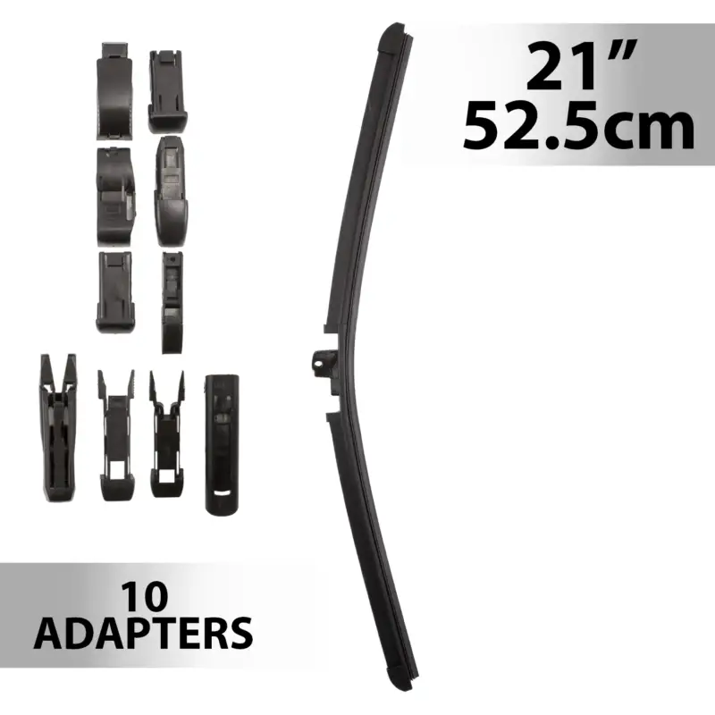 Comandă acum Ștergător parbriz profesional Carguard 21 inch (52,5 cm) cu 10 adaptoare