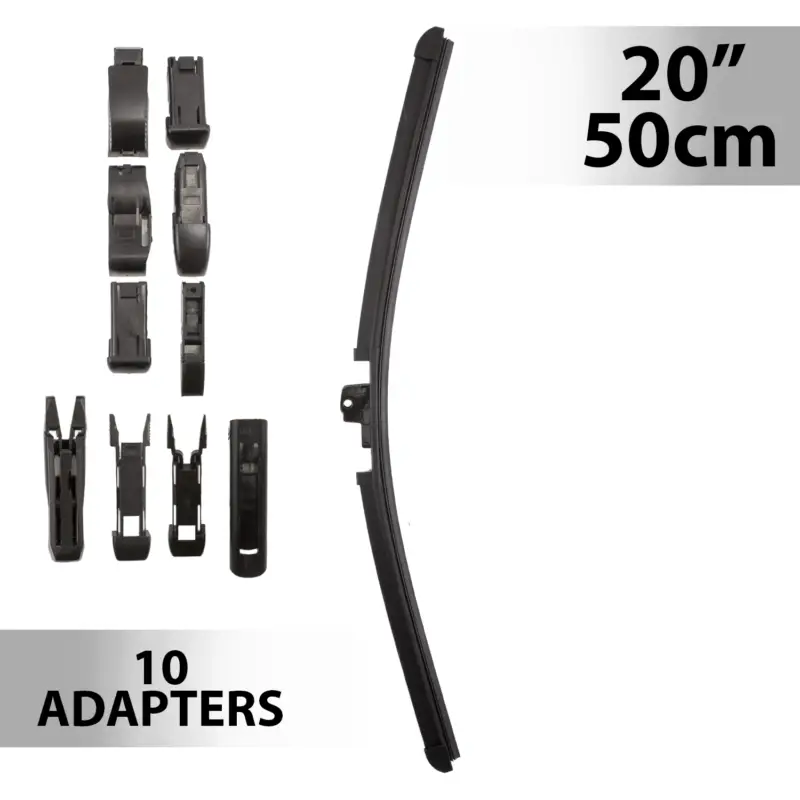Super ofertă Ștergător parbriz profesional 20"/50 cm cu 10 adaptoare, Carguard