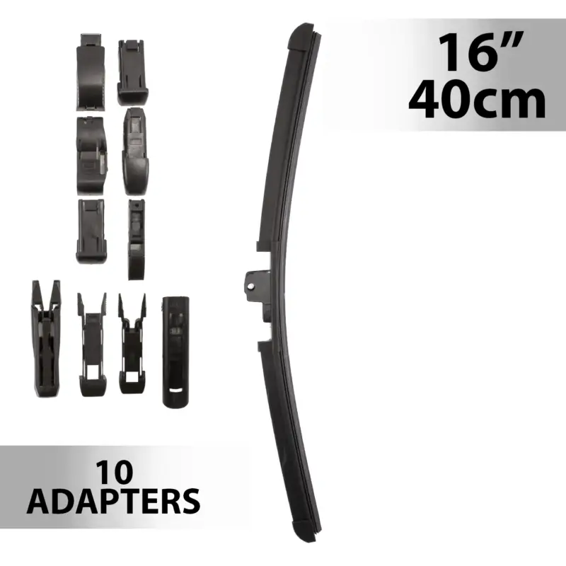 Reducere Ștergător parbriz profesional 16"/40 cm cu 10 adaptoare, Carguard