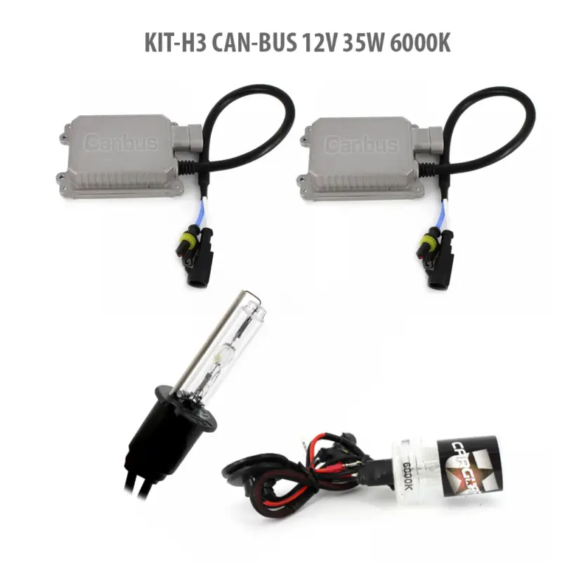 Chilipir Kit xenon auto H3 CAN-BUS 12V 35W 6000K Carguard, lumina alba