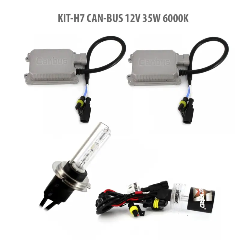 Reducere de preț Kit xenon H7 CAN-BUS 12V 55W 6000K Carguard, lumina alba 3500 lm